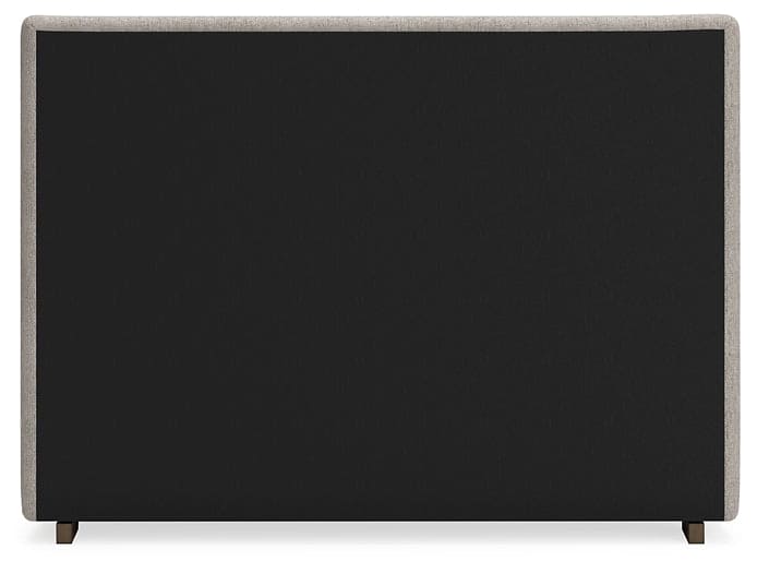 Cabalynn Queen Upholstered Bed with Mirrored Dresser and Nightstand