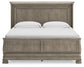 Lexorne California King Sleigh Bed with Mirrored Dresser, Chest and Nightstand