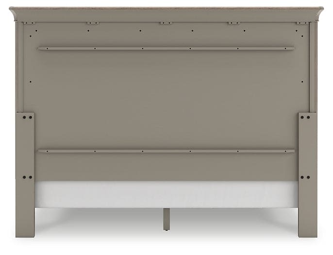 Lexorne King Sleigh Bed with Mirrored Dresser and Nightstand