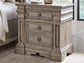 Blairhurst Queen Panel Bed with Mirrored Dresser, Chest and Nightstand