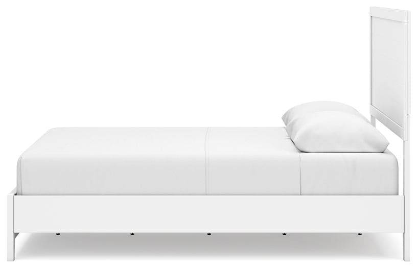 Binterglen Queen Panel Bed with Mirrored Dresser and Chest