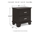 Covetown Queen Panel Bed with Mirrored Dresser, Chest and Nightstand