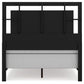 Covetown Full Panel Bed with Mirrored Dresser