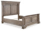 Blairhurst California King Panel Bed with Mirrored Dresser, Chest and Nightstand