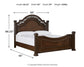 Lavinton King Poster Bed with Mirrored Dresser