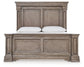 Blairhurst King Panel Bed with Mirrored Dresser, Chest and Nightstand