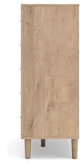 Cielden Queen Panel Headboard with Mirrored Dresser and Chest