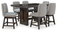 Burkhaus Counter Height Dining Table and 6 Barstools