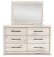 Lawroy Queen Panel Storage Bed with Mirrored Dresser and Chest