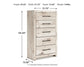 Lawroy Full Panel Storage Bed with Mirrored Dresser and Chest