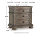 Ardenfield California King Upholstered Sleigh Bed with Mirrored Dresser, Chest and Nightstand