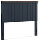 Landocken Full Panel Headboard with Mirrored Dresser and Chest