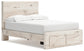 Lawroy Full Panel Storage Bed with Mirrored Dresser and Chest