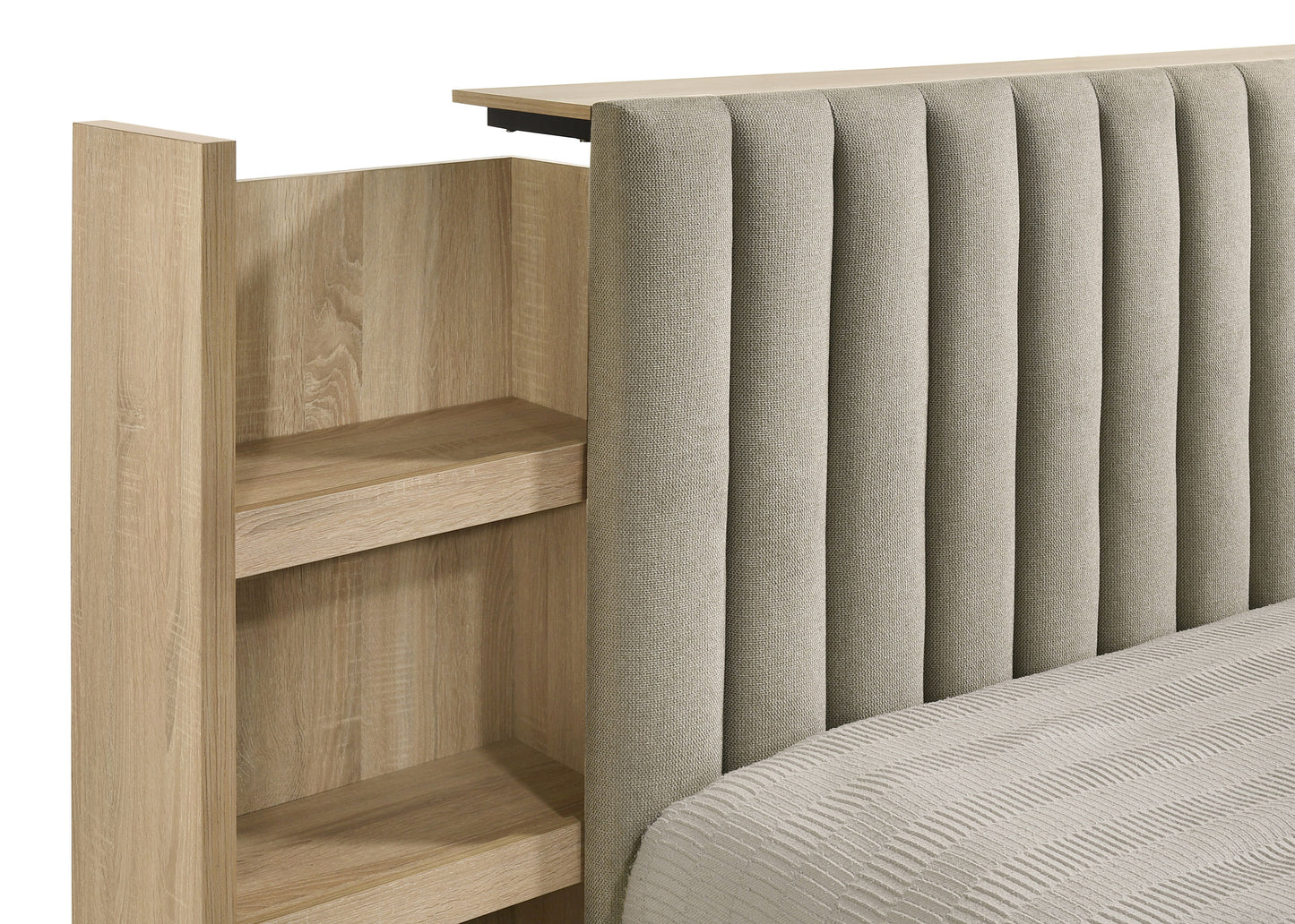 Arielle 4-piece Queen Bedroom Set Light Oak