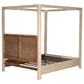 Solano 85-inch Eastern King Canopy Bed Weathered Mango