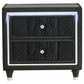 Lorient 2-drawer LED Nightstand with USB Black