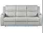 Luna Home Cinema Power Reclining Sofa, Ice Vegan Leather