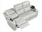 Luna Home Cinema Power Reclining Sofa, Ice Vegan Leather