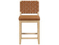 Reid Camel Vegan Leather 30″ Bar Stool, Sand Finish