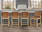 Reid Camel Vegan Leather 30″ Bar Stool, Sand Finish