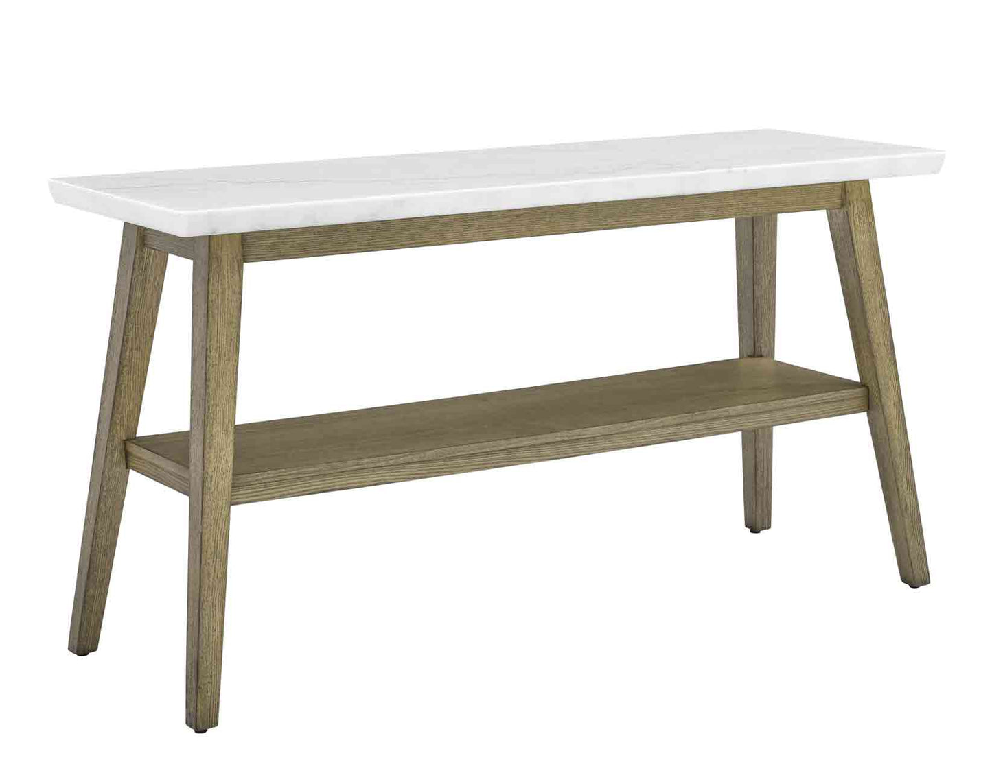 Vida, Sofa Table, White Marble Top, Blonde