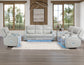 Luna Home Cinema Power Recliner, Ice Vegan Leather
