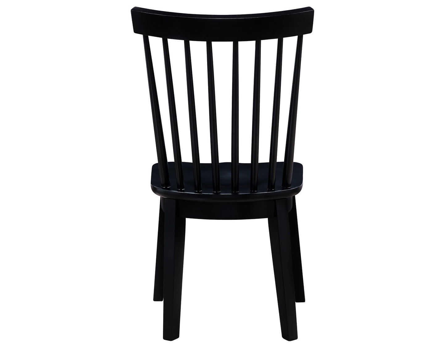 Vaughn Black Modern Windsor Side Chair