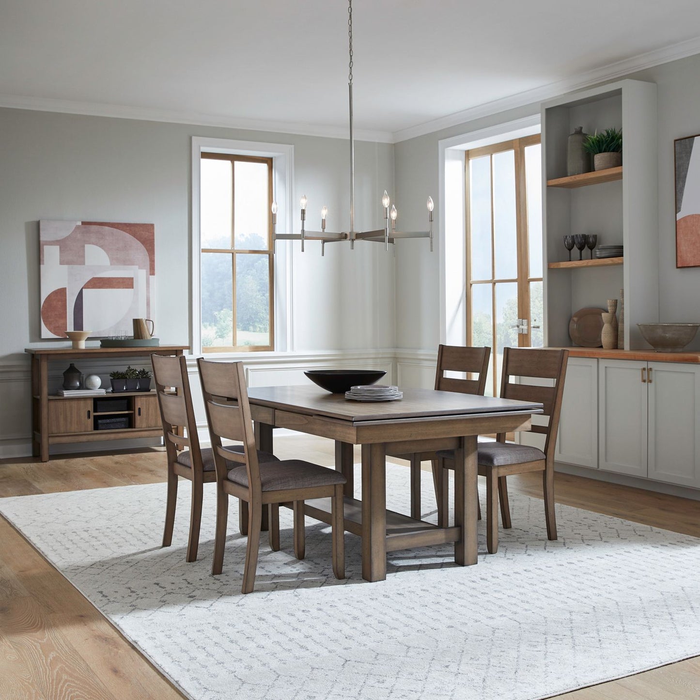 Optional 5 Piece Trestle Table Set