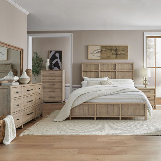 Queen Panel Bed, Dresser & Mirror, Chest, Night Stand
