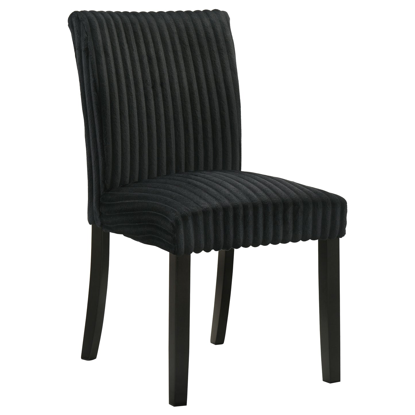 Dermott Upholstered Parson Dining Side Chair Black (Set of 2)