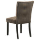 Dermott Upholstered Parson Dining Side Chair Chocolate (Set of 2)