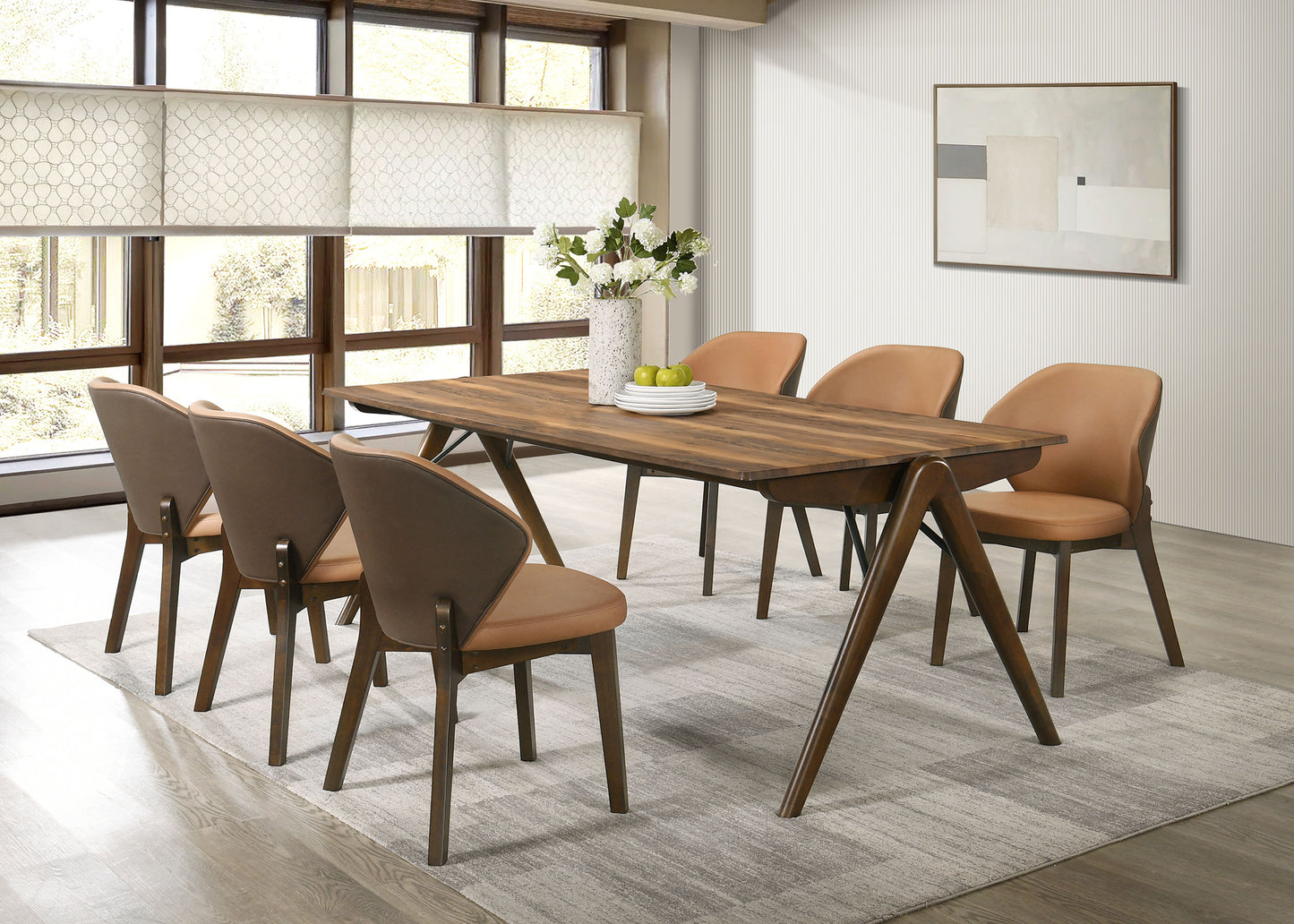 Randolph 82-inch Rectangular Dining Table Sheesham and Brown