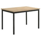 Garza 5-piece Rectangular Dining Table Greige Oak