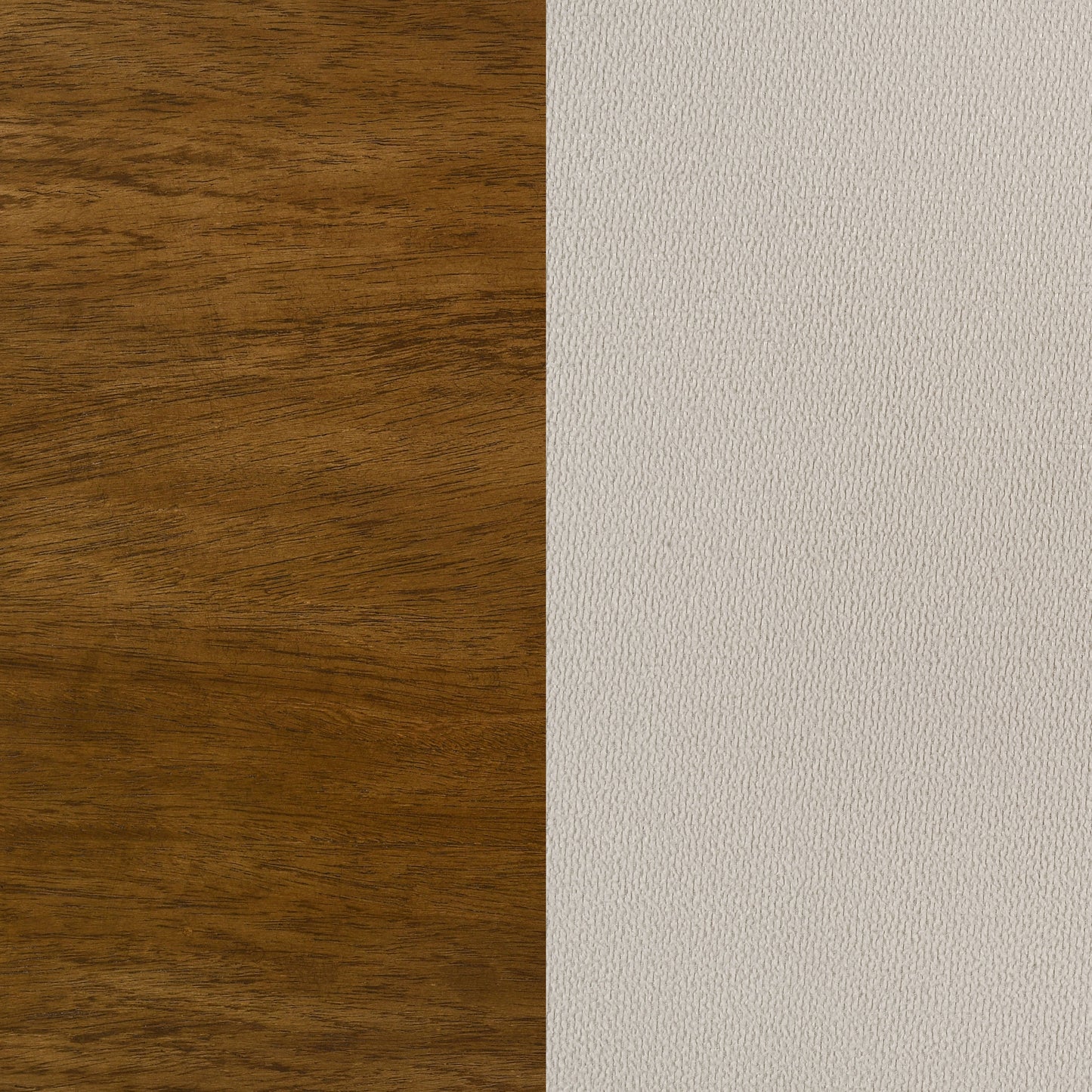 Adderley Eastern King Wood Panel Bed Cream and Warm Brown