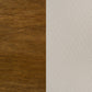 Adderley Queen Wood Panel Bed Cream and Warm Brown