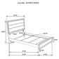 Watson Wood Twin Panel Bed Light Taupe