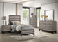 Watson Wood Twin Panel Bed Light Taupe