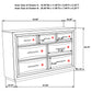 Atlas 7-drawer Bedroom Dresser Cabinet Dark Oak