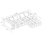 Amara 2-Piece Upholstered Sectional Sofa