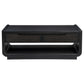 Leandro 3-piece Wood Coffee and End Table Set Burnished Black