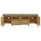 Bradley 63-inch 2-Door SmartTop TV Stand Grey and Natural