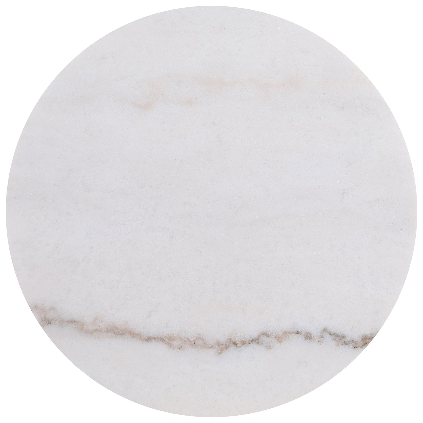 Jason 3-piece Round White Marble Coffee Table Set Honey Brown