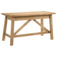 Fabian 54-inch 2-drawer Computer Writing Desk Distressed Light Brown