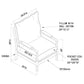 Blanchett Upholstered Bobbin Accent Chair Beige and Black