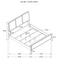 Arini 4-piece Eastern King Bedroom Set Black and Grey