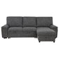 Demko Sleeper Sectional Sofa with Speaker and Storage Chaise Granite