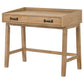 Fabian 38-inch Computer Desk with Keyboard Drawer Distressed Light Brown