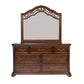 King Poster Bed, Dresser & Mirror, Chest, Night Stand