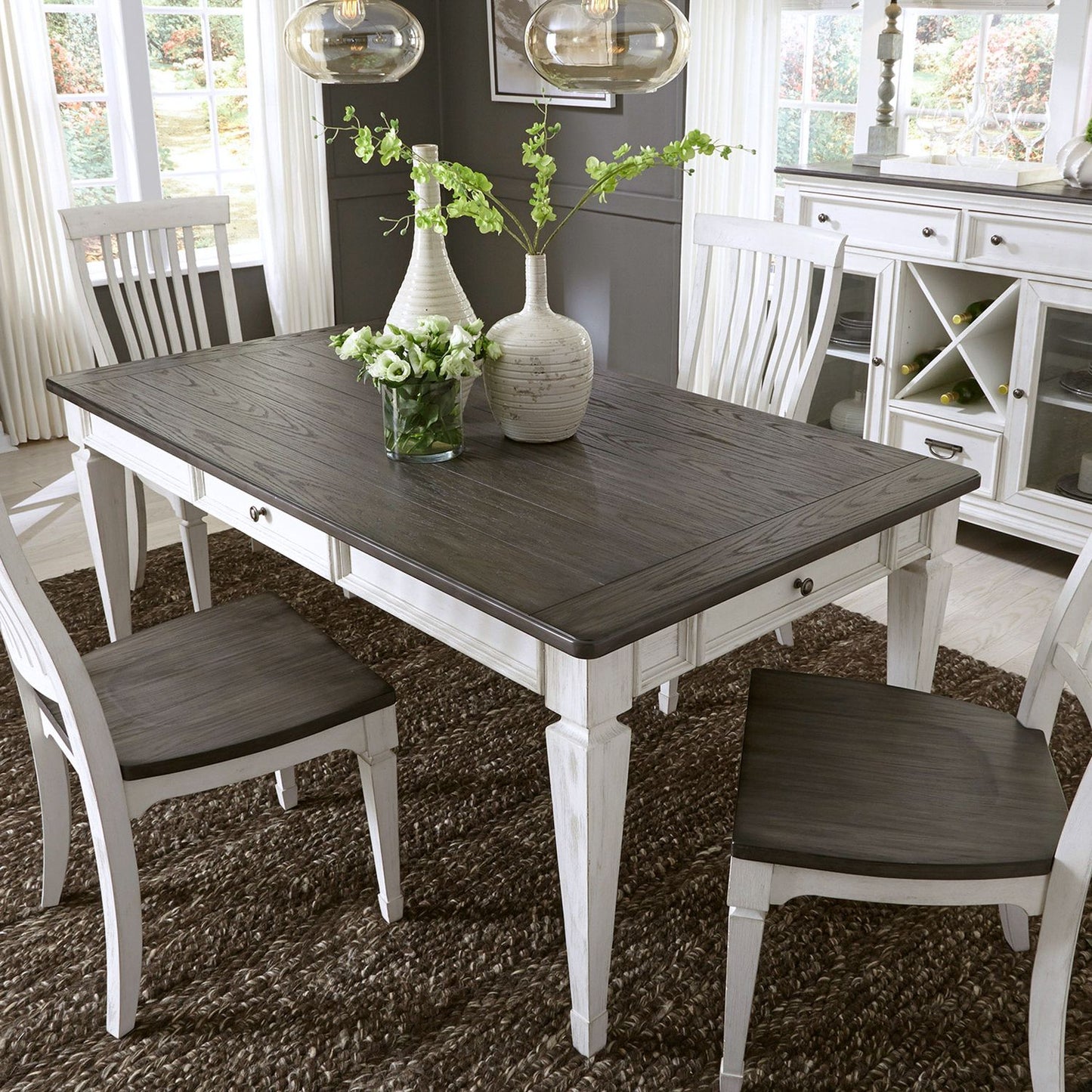5 Piece Rectangular Table Set