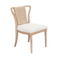 Shaped Corded Back Side Chair (RTA)